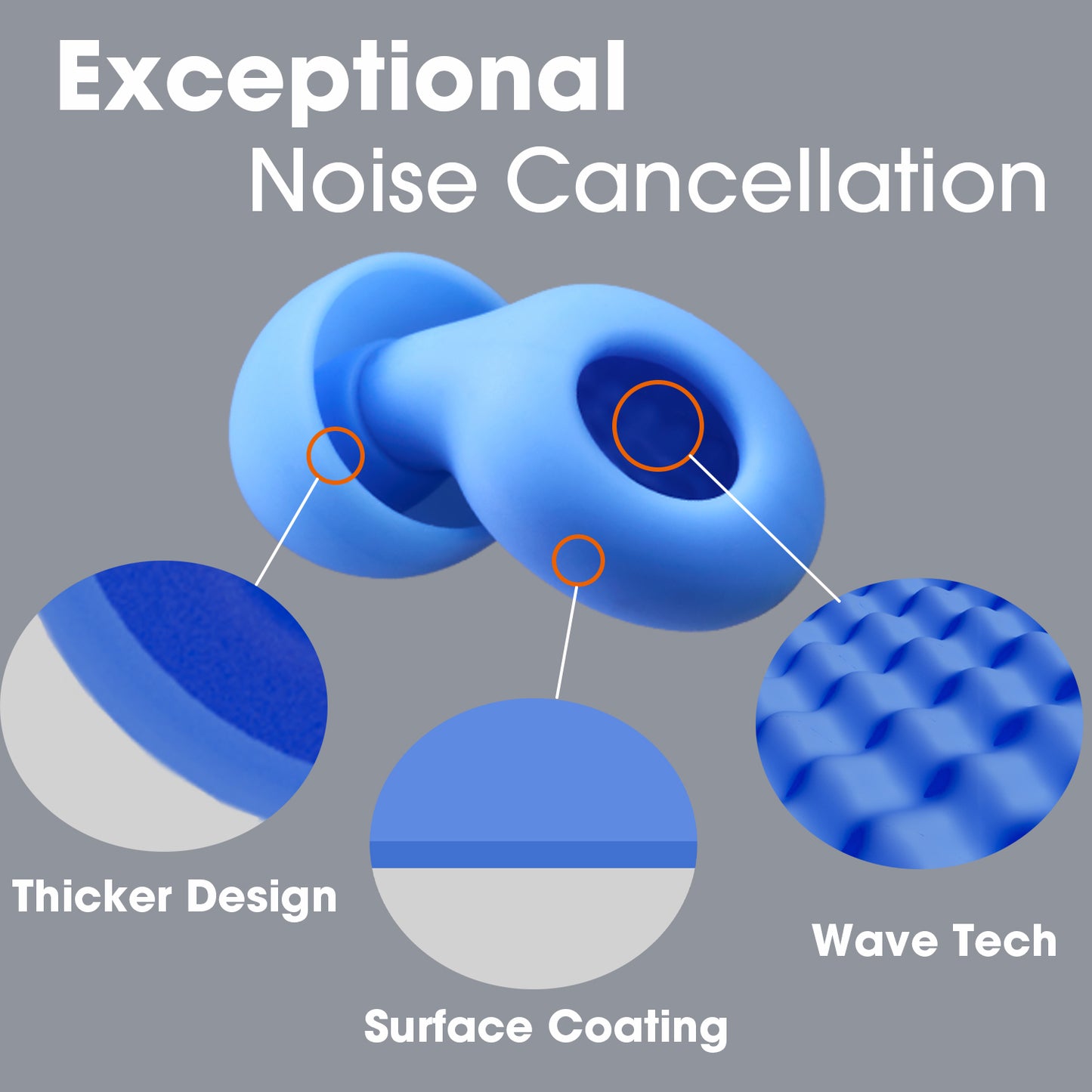 Silence Earplugs - Serenity Blue